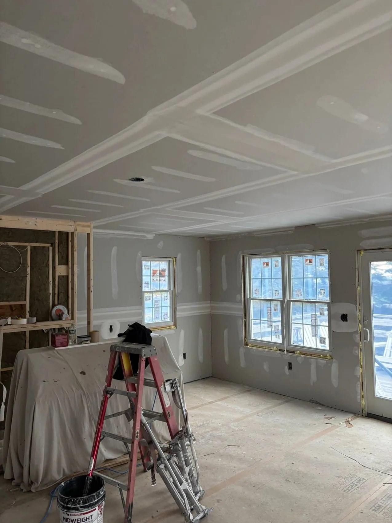 J.P. Burnham Drywall project photo