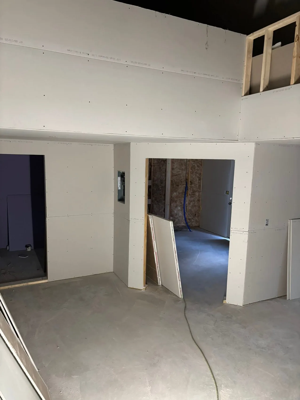 J.P. Burnham Drywall project photo